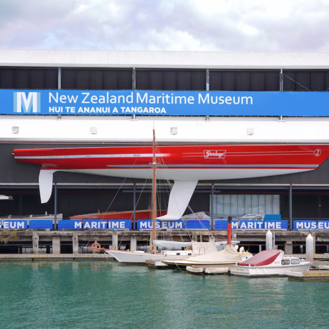 Exterior of the New Zealand Maritime Museum Hui Te Ananui A Tangaroa, including the historic Launchman’s Building, upgraded with fire protection by Passive Fire NZ.