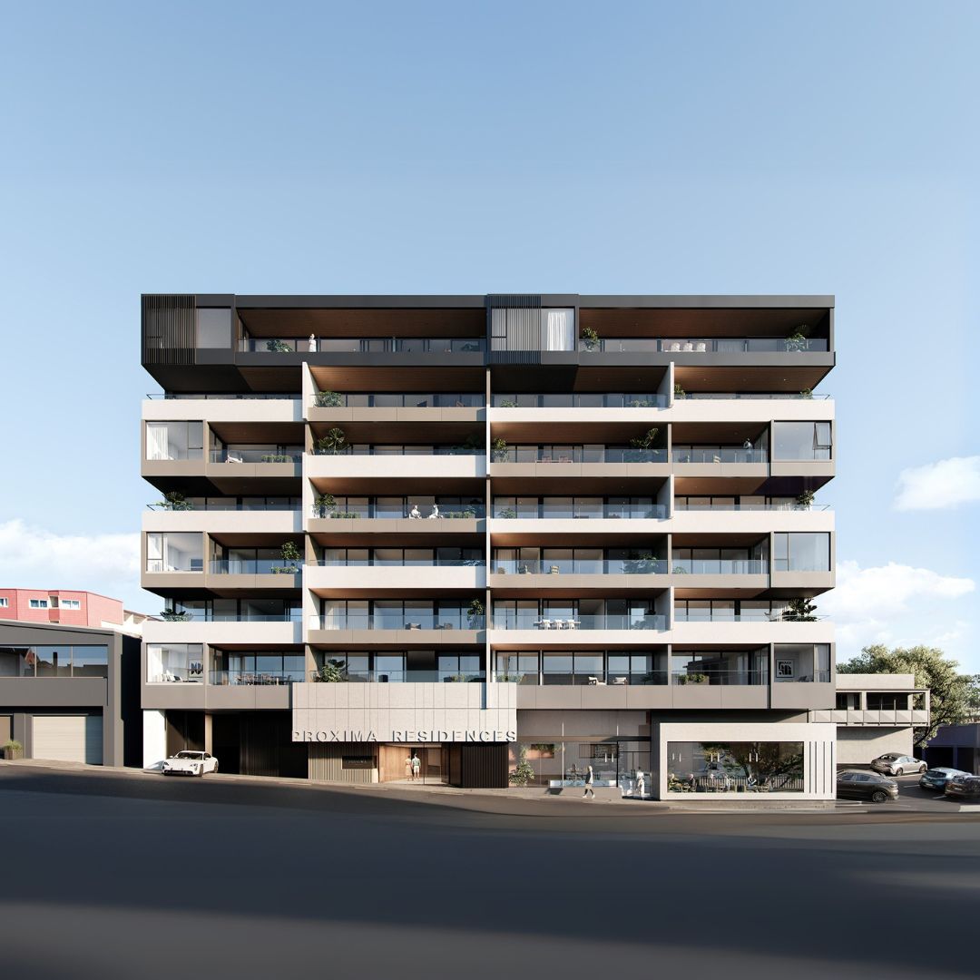 Fire stopping integrated with modern design at Proxima Residences in Eden Terrace.