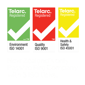 Telarc ISO certifications for Environment ISO 14001, Quality ISO 9001, and Health & Safety ISO 45001