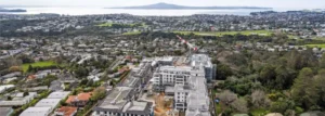 Aerial view of Summerset St Johns Village in Auckland with Passive Fire NZ fire protection completed on Stage 9.