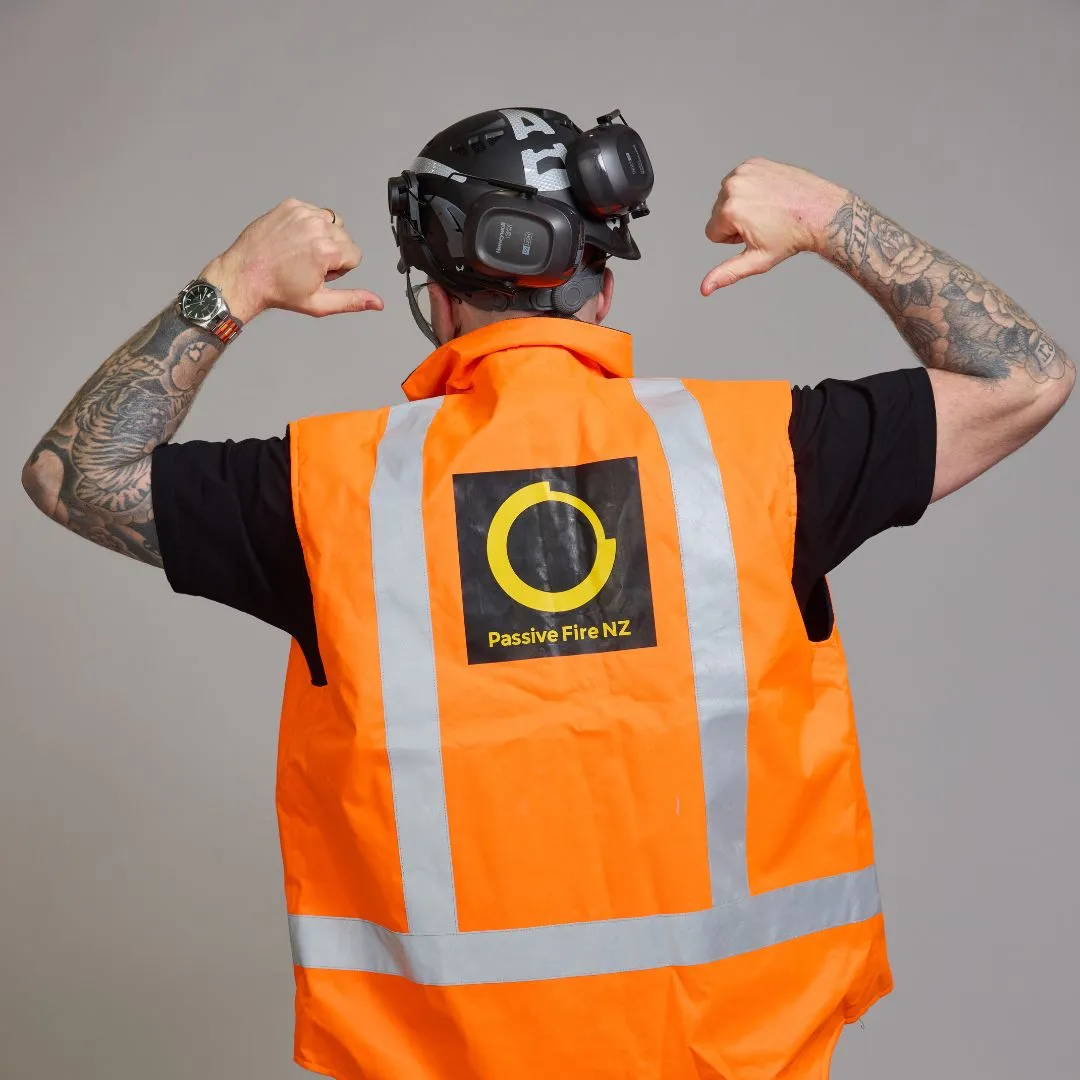 Passive Fire NZ uniform representing trusted fire protection brand